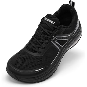 Geococcyx Men's Wide Width Walking Shoes – Wide Toe Box Cushion Sneakers | Male Cross Training Shoes Breathable Mesh Support,