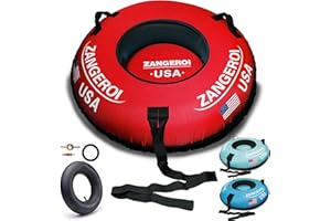 ZANGEROI Snow Tube Snow Tubes for Sledding Heavy Duty 47 inch Snow Sleds for Kids and Adult Heavy Duty Snow Sleds for Adults Inflatable Snow Tube for Kids with Snow Tube Cover