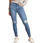 Judy Blue Women's Mid Rise Tummy Control Destroy Skinny Jeans