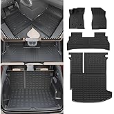 Dattumar Floor Mats Compatible with 2024 2025 2026 Chevrolet Trax Buick Envista Cargo Mat Trunk Liner Back Seat Cover 2024 Chevy Trax Accessories (Trunk Mat with Backrest Mat+Floor Mats)