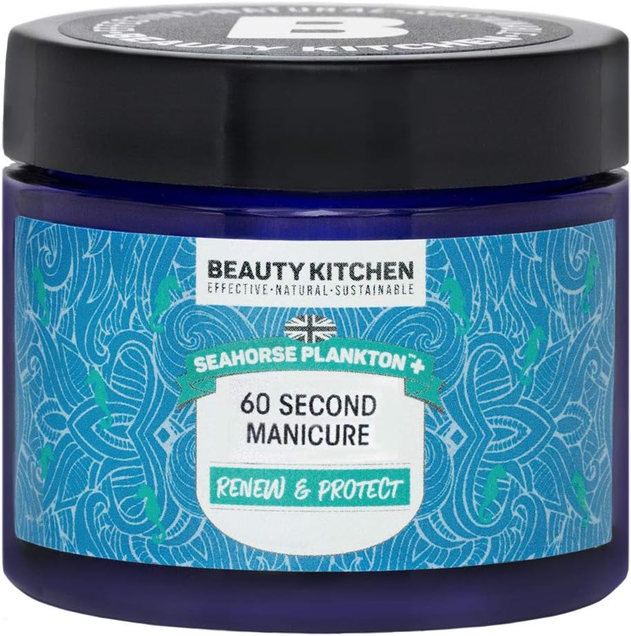 Beauty Kitchen, Seahorse Plankton + 60 Second Manicure 80g, Himalayan Salt Hand Scrub, Removes Dry Skin