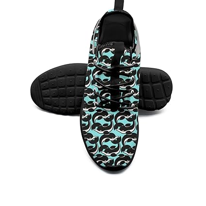Amazon Com Fufgt Small Whale Man Cool Sports Running Shoes Custom