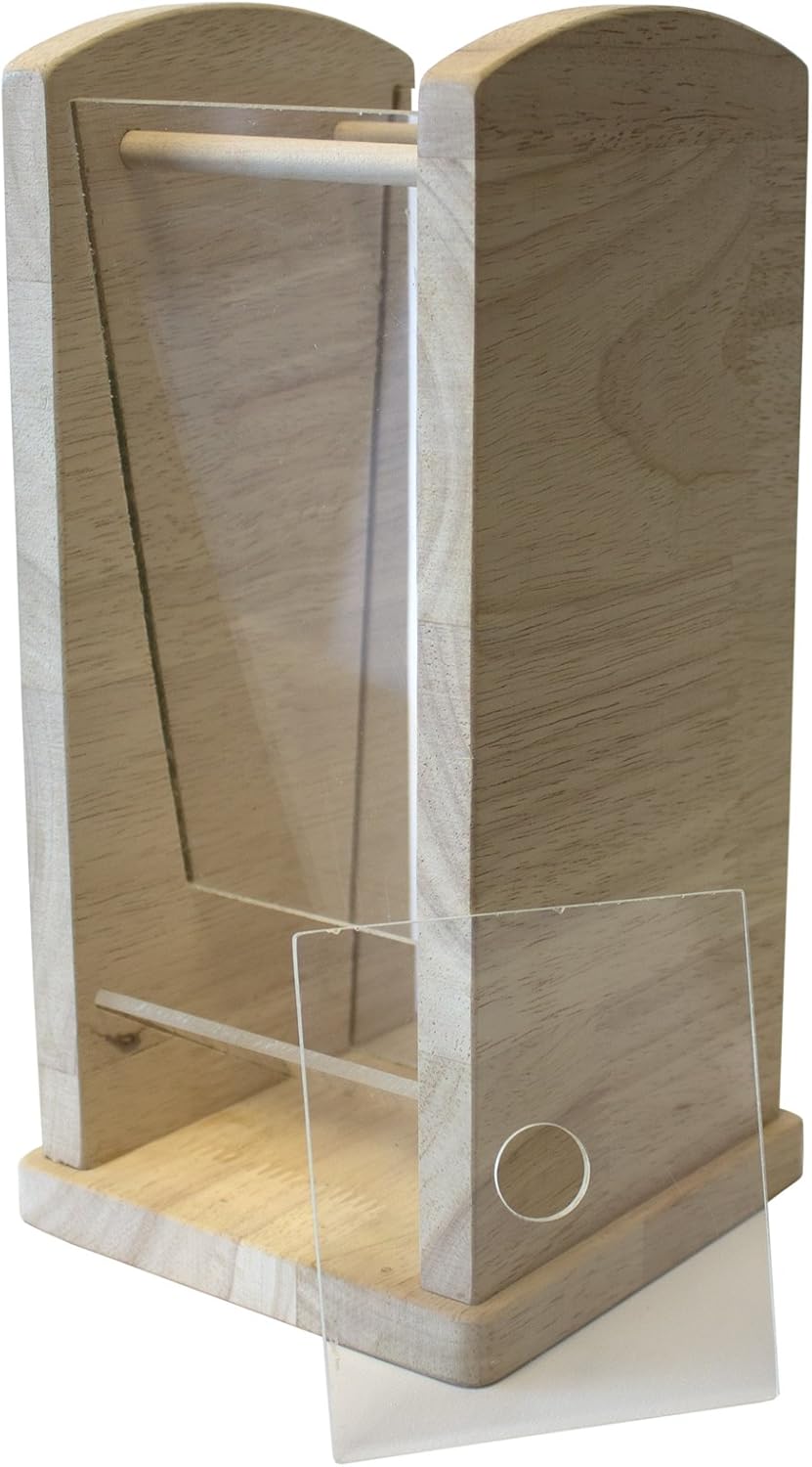 Living World Green Wood/Acrylic Hay Rack, Small, 13 x 13 x 26.5 cm, Wood,Green - Image 3