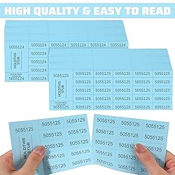 Kosiz 1000 Sheets 25 Bid Raffle Tickets - Chinese