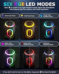 Foseener Portable Bluetooth Speaker with Stereo