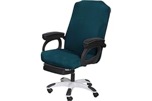 SARAFLORA Office Chair Covers - Large, Sapphire - Removable Computer Chair Covers with Zipper for Universal Rotating Chairs Desk Chairs Cover High Back Chair Seat Washable Protector for Pet