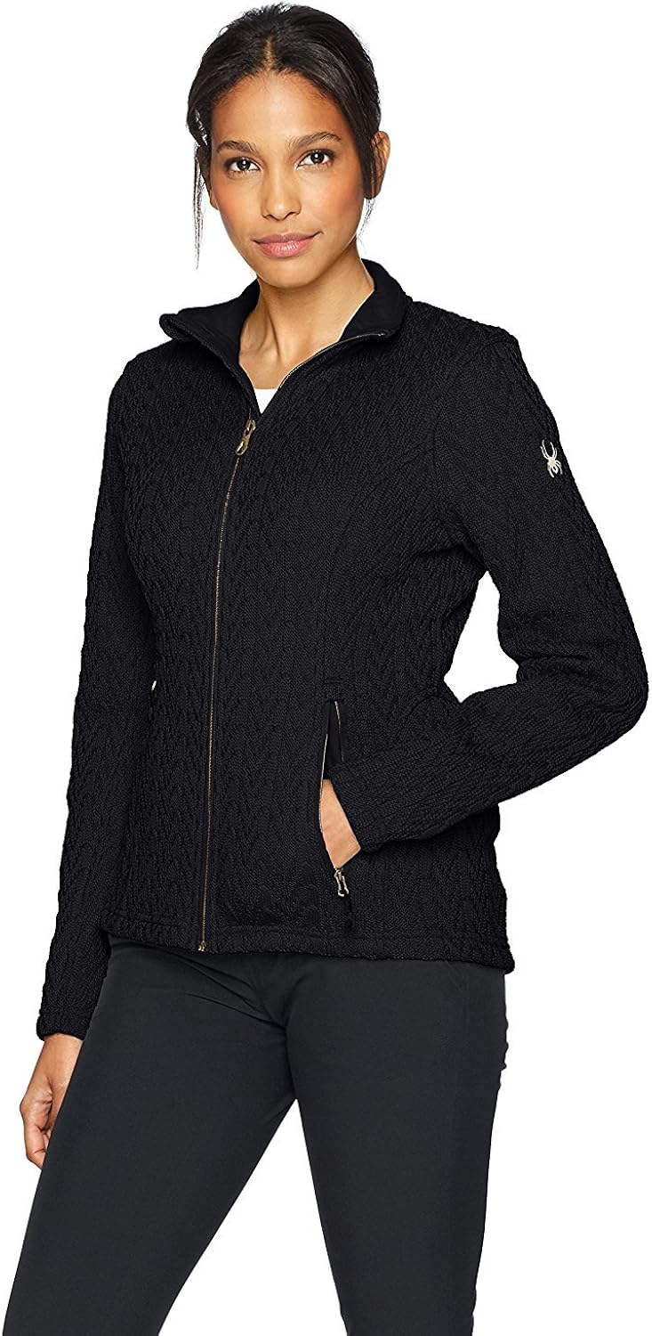 black womens spyder jacket