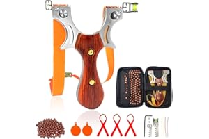 TIYURENER Stainless Steel Slingshot,Powerful Outdoor Slingshot,Shooting Game Slingshot,Catapult Game,Professional Slingshot
