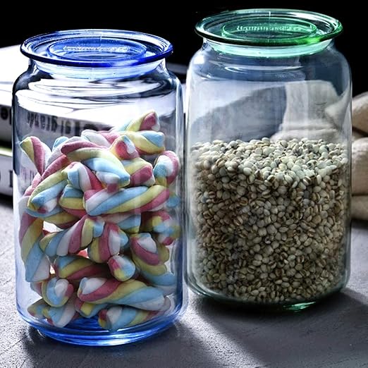 1000ml de vidrio Latas latas selladas tanques de almacenamiento de té