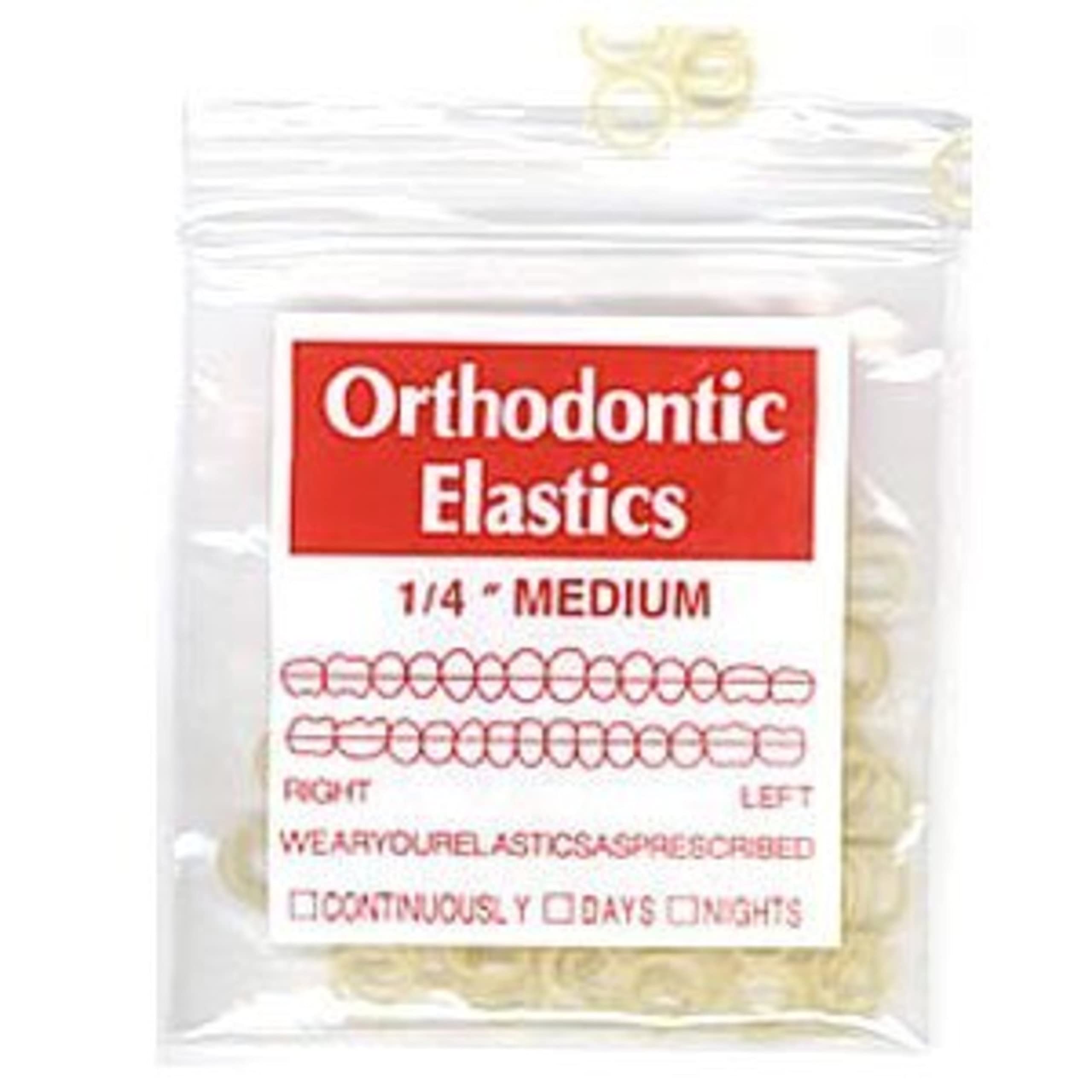 Photo 1 of 100 pack Orthodontic Elastics Bands 1/4 Inch diameter - Great for Dreadlocks, Braids, Top knots