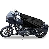 RiderVibe Motorcycle Seat Cover Sun Protection Cover Lightweight Half Covers Outdoor Sun Dust Covers UV Protection for Most M