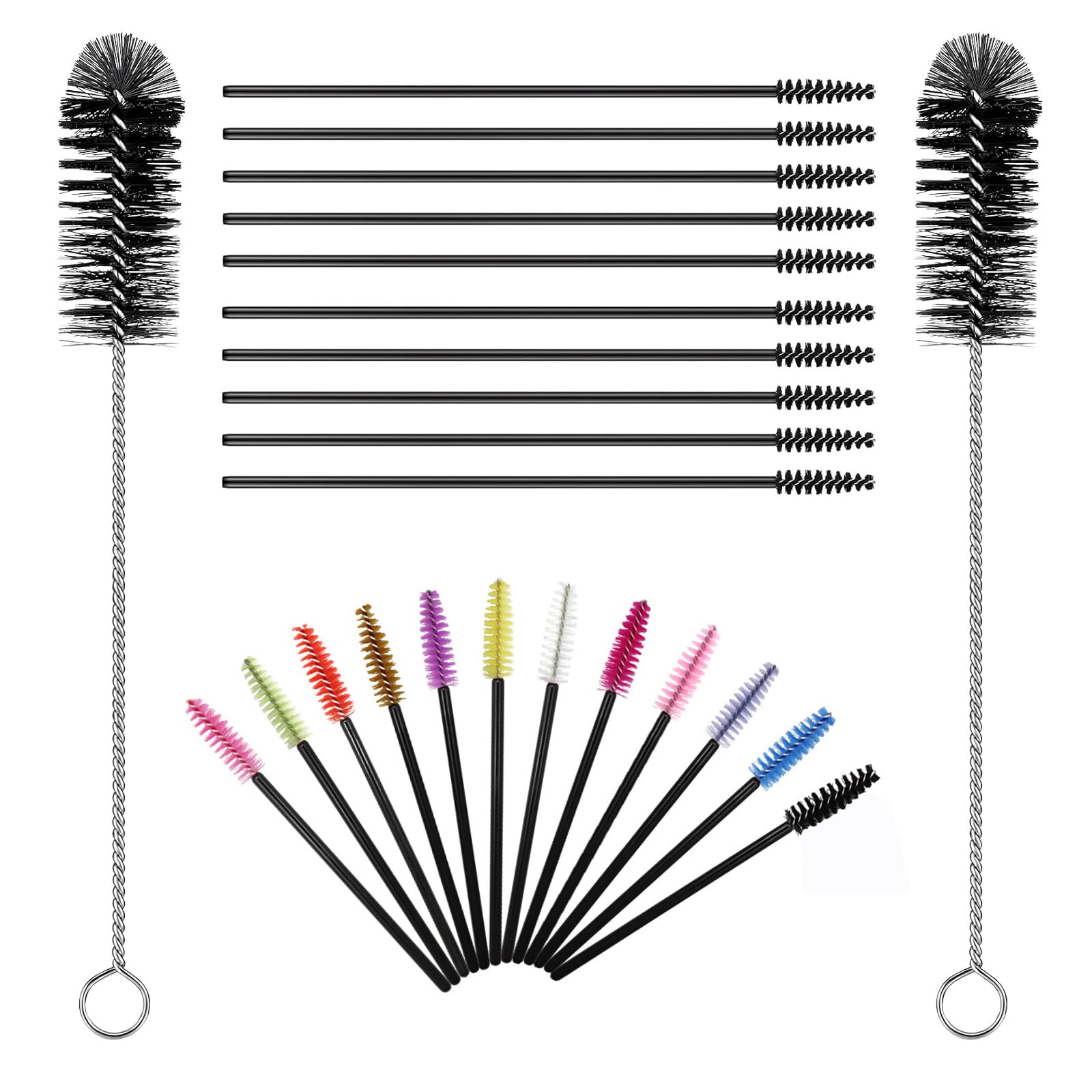 Hummingbird Feeder Cleaning Brushes, 67 Pieces 3 Size Mini Nylon Tube Brush Set Nylon Hummingbird Feeder Parts Cleaning Tiny Cleaning Brush Kit for Tubes, Jars, Bird Feeder, Bottles