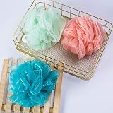 Omenluck 5Pc Bath Set Back Scrubber Brush Gloves Ball Dry Hair Cap view 3