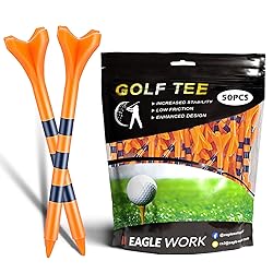 EAGLE WORK Plastic Golf Tees, Pack of 50(2-3/4'') 4