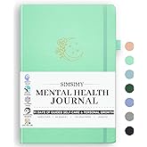 SIMSIMY Mental Health Journal, 91-Day Self Care Journal for Women Men, Guided Anxiety & Stress Relief Journal with Mood Tracker, Cognitive Behavioral Therapy Journaling with Mental Health Coloring Pages & Dream Log