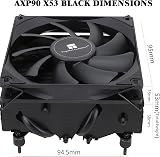 Thermalright AXP90 X53 Black Low Profile ITX CPU Air Cooler 53mm AM4 AM5 1700 view 7