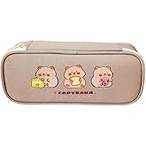 Cute Capybara Pencil Case,Large Capybara Pencil Pouch Stationery Pen Bag,Cute Kawaii Pencil Case Pouch Cartoon Pen Box Holder Organizer for Birthday Party Back to School Student Gift