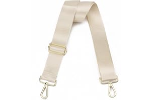 LVYOUME Purse Strap Gold Hardware Replacement Crossbody Bag Strap, Wide Adjustable Shoulder Strap, Multiple Styles Trendy Purse Straps for Messenger Canvas Tote Handbags