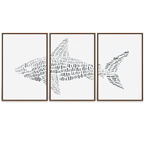 SIGNWIN Framed Canvas Wall Art Japanese Style Canvas...