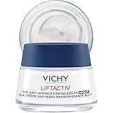 Vichy LiftActiv Supreme Night Cream, Anti Aging Face Cream with Vitamin C and Rhamnose to Firm and Brighten, Suitable for Sensitive Skin