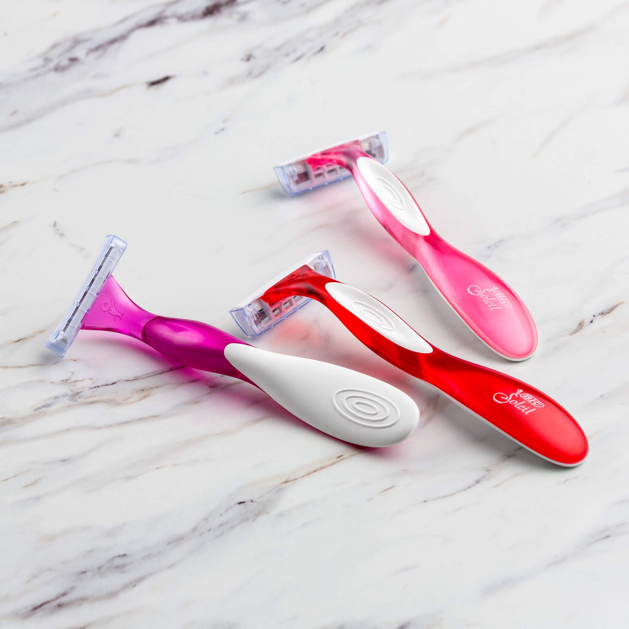 BIC Soleil Color Collection Disposable Razors for Women, 3 Blades