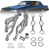 Knetegd Stainless Steel Exhaust Headers for Chevy Small Block SB V8 350 | For 262 265 283 305 327 400 Engines (Except 1989 Chevrolet Camaro RS)