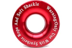 Snatch Ring for ATV UTV SUV Truck Off-Road, Winch Snatch Recovery Ring 41000lbs Breaking Strength for 7/16in 1/2in Soft Shack
