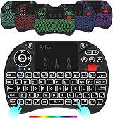 Rii Mini Wireless Keyboard Touchpad Mouse Combo RGB Backlit 2.4G USB Receiver view 5