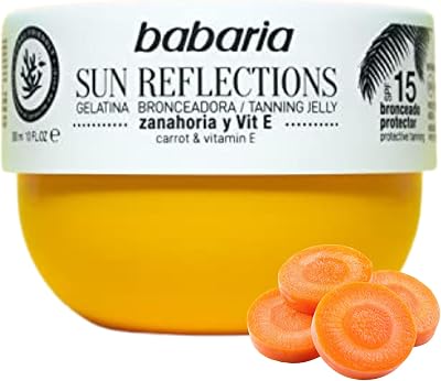 Babaria Carrot Gelatina SPF15 Sun Tan Accelerator 300ML Unisex UK