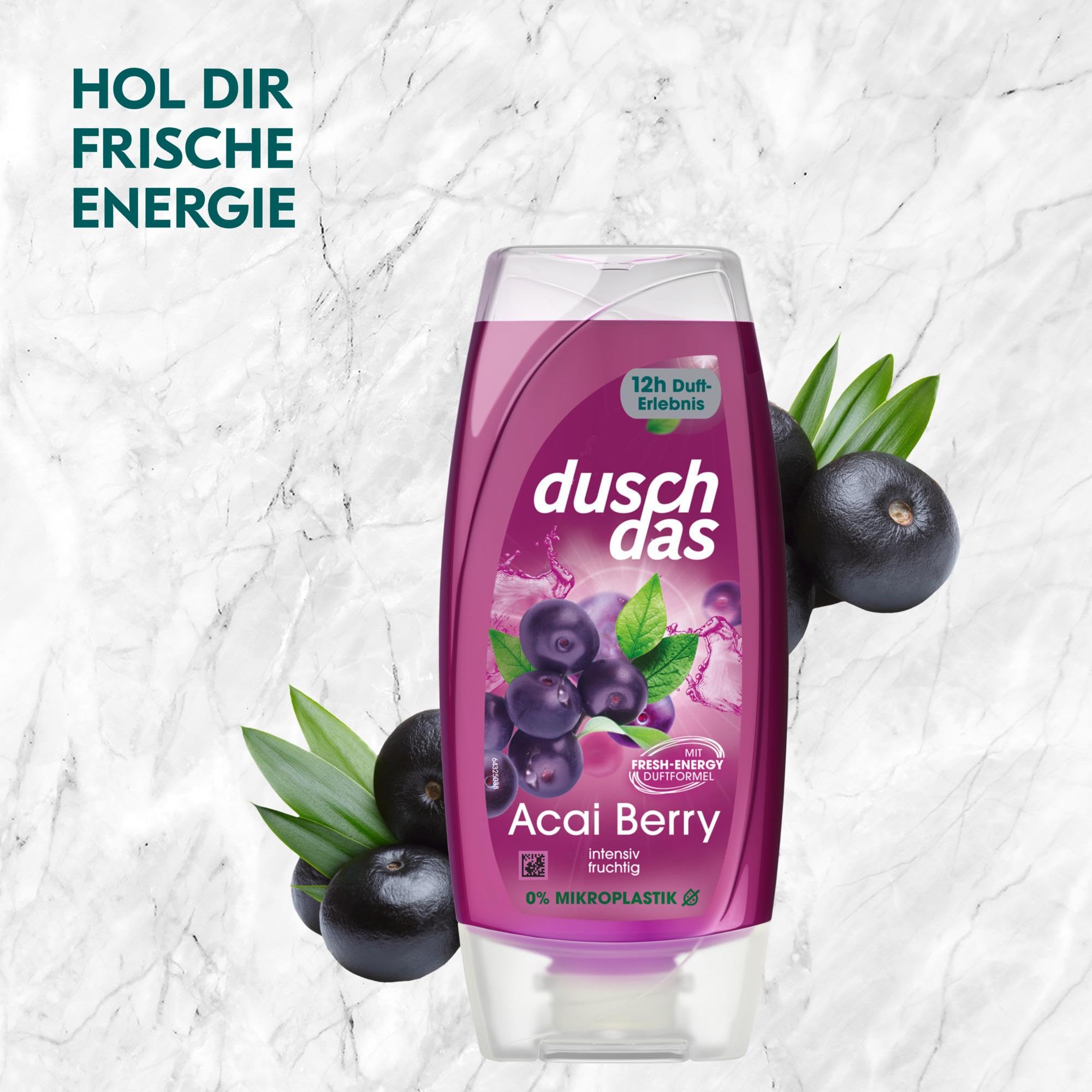 Duschdas Duschgel Acai Berry Duschbad mit Fresh-Energy-Duftformel sorgt für einen erfrischenden Start in den Tag 6 x 225 ml 3