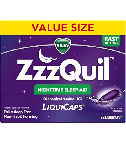 Amazon.com: ZzzQuil Night Time Sleep Aid Liquicaps - 12 per Pack