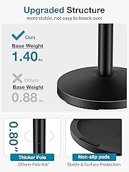 InnoGear Desktop Microphone Stand, 4 Pack Upgraded