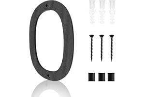 LUIETY 10 Inch Address Numbers for House | Large Floating Black House Numbers | Outside Modern Rust-proof Big House Numbers/Door Garage Gate |911 Visibility Signage (0)