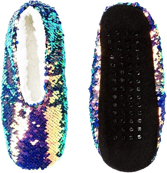girls sequin slippers