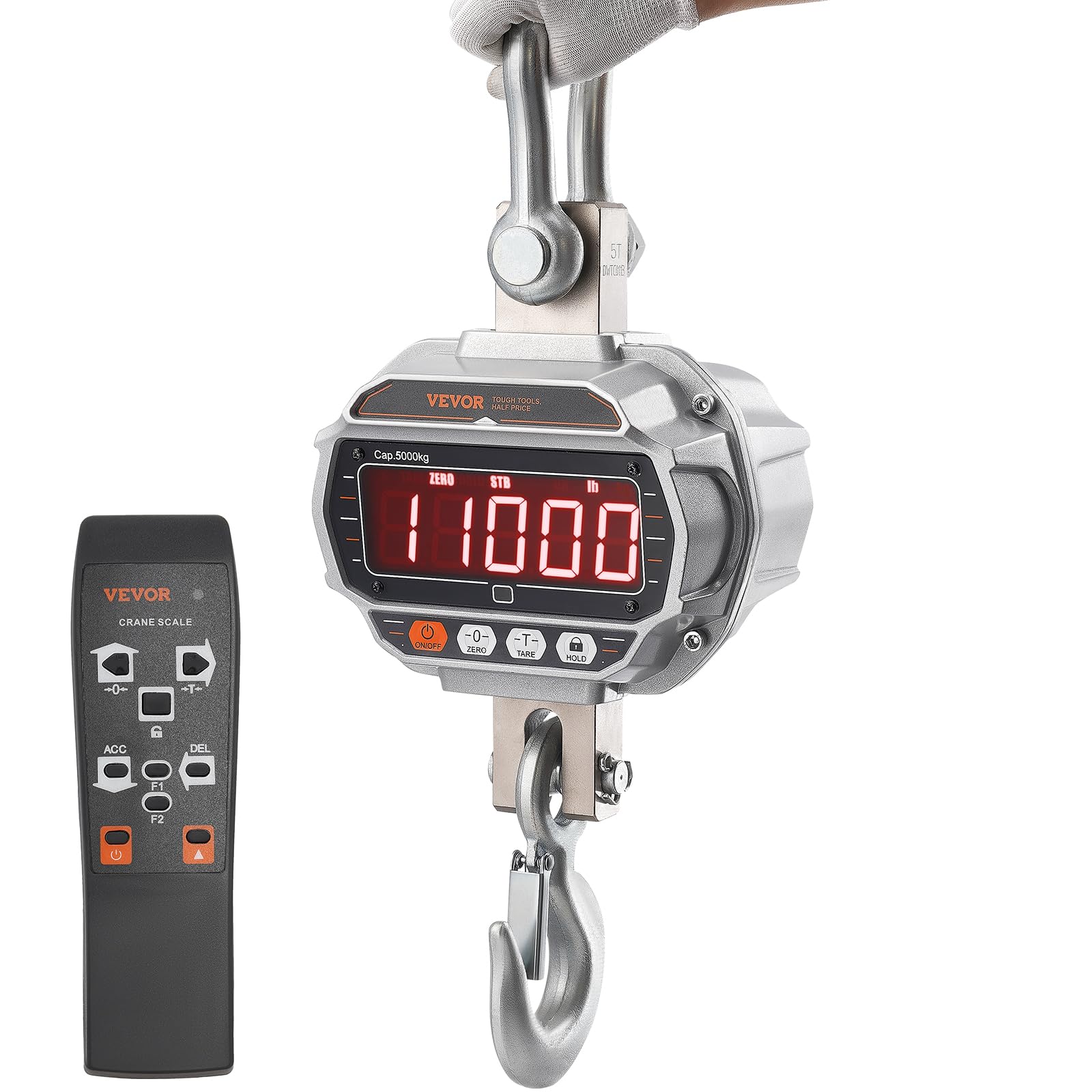 Scale With Led Scren VEVOR Crane Scale, Hanging Scale Industrial Heavy Duty With Remote ...