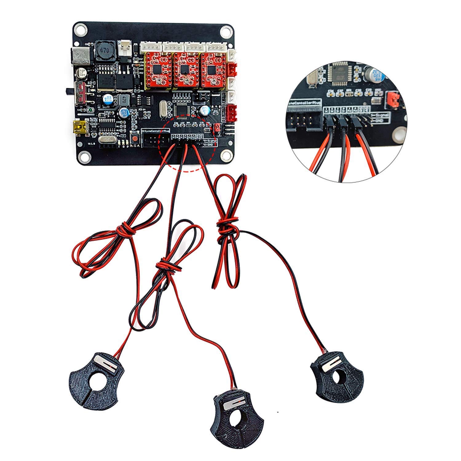 FYi CNC Engraving Machine Parts Twoline Limit Switch for CNC 3018 Pro