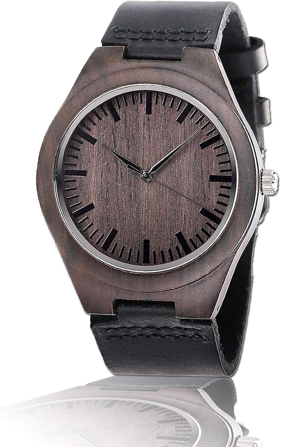 Amazon Com Set Groomsmen Gift Groomsman Gifts For Wedding Wedding Favor Customized Wood Watch W Gift Box Engraved Black Leather Strap Wooden Watch Custom Personalized Groomsmen Gifts For Men Watches