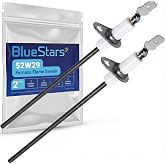BlueStars Ultra Durable 52W29 Furnace Flame Sensor Replacement Part - Compatible with Lennox, Armstrong &amp; Ducane Furnaces - Replaces 52W2901 LB47940A 31L71 31L7101 (Pack of 2)