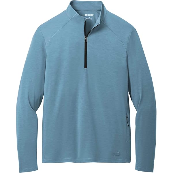 OGIO Unisex Flux Quarter Zip, Blacktop Heather, X-Small at Amazon