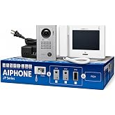 Aiphone JPS-4AEDV Video Intercom Box Set, Monitor, Door Station, Power | Includes JP-4MED master, JP-DV vandal-resistant door station and PS-2420UL supply, TAA compliant