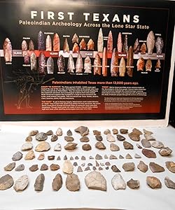 Rockhound's 1st Choice Central Texas Paleo Period Arrowheads & Tools with FREE Arrowhead Poster