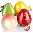 4 Pack Hand Cream Gifts Set For Women, Hand Lotion for Dry Cracked Hands, Birthday Gifts, Bridal Shower Favors, Thank You Gifts and Small Gifts for Women, 1.06 Oz (Strawberry, Pear, Lemon, Peach)