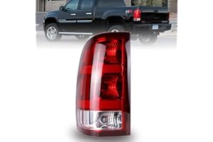 Nakuuly Feu arrière compatible avec 2007-2014 GMC Sierra 1500 2500HD 3500HD côté conducteur gauche feu arrière signal de frei
