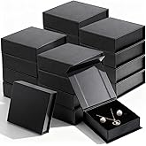 Xaajooio 20 Pcs Black Small Jewelry Gift Boxes with Cotton Filled and Lids, 3.54 x 1.18 Inches, for Necklace Earring Ring Storage Display and Gift Packaging