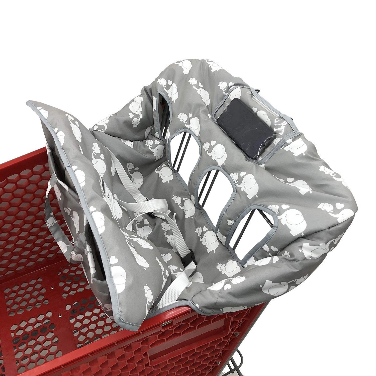 double shopping cart cover