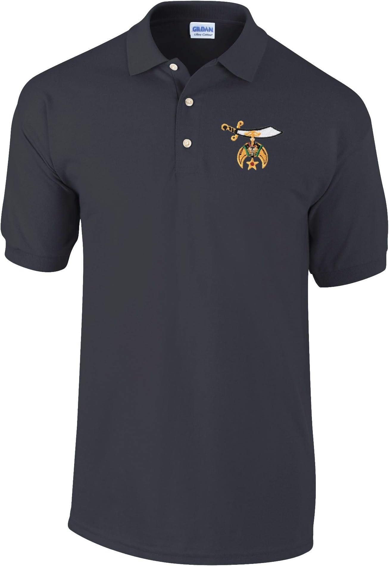 Logoz USA - Shriners Polo Golf Shirt Masonic Apparel Personalized Clothing- Mens Dress Shirt
