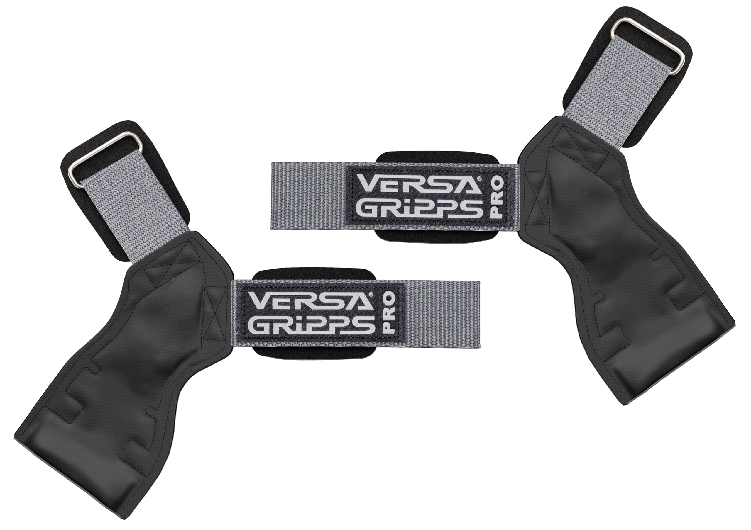 Versa Gripps Pro, Made in USA, Wrist Straps for Weightlifting Alternative, Best Training Accessory, XS, Silver — image 1