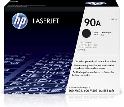 HP CE390A 90A Black Original LaserJet Toner Cartridge - 10000 Pages