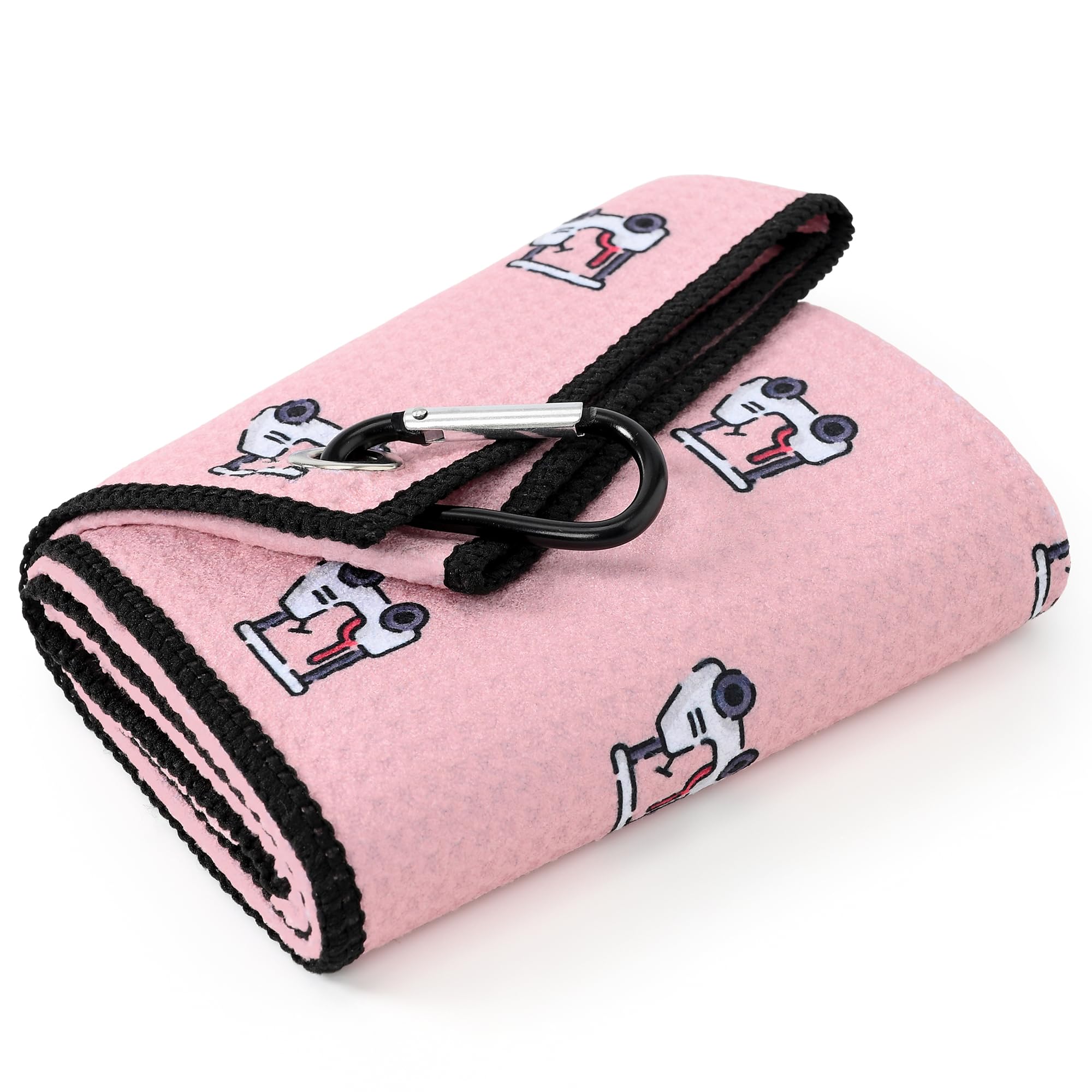 Photo 1 of Mile High Life Golf Towel(16"x24"), Fun Prints Microfiber Towels, Waffle Fabric Large Golf Towel, with Heavy Duty Clip, Golf Bag Accessories for Men and Women (Pink Towel,Printed-Golf Cart)