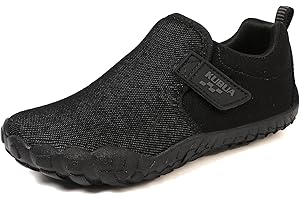 KUBUA Kids Barefoot Shoes Boys Girls Slip On Minimalist Sneakers for Walking Tennis Athletic Hiking Toddler Little Big Kid